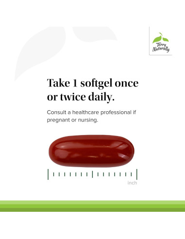 Terry Naturally BosMed 500 - Suplemento de Boswellia Serrata 120 Cápsulas