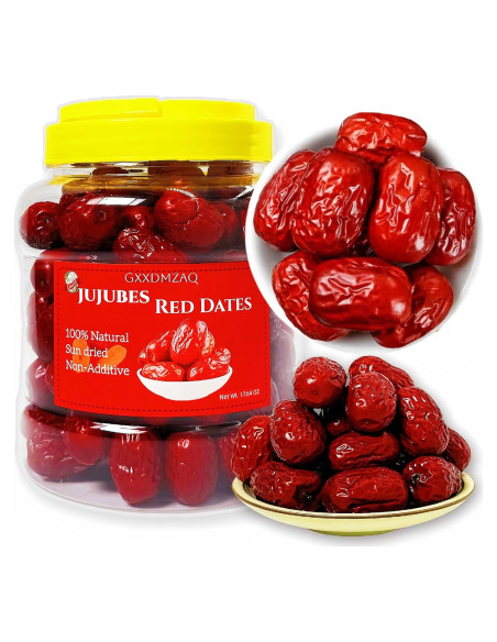 Dátiles Rojos Jujube Premium GXXDMZAQ 500g - Fruta Seca Dulce