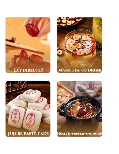 Dátiles Rojos Jujube Premium GXXDMZAQ 500g - Fruta Seca Dulce