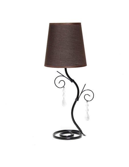 Lámpara de Mesa Simple Designs LT1142-BWN con Cristales 48cm