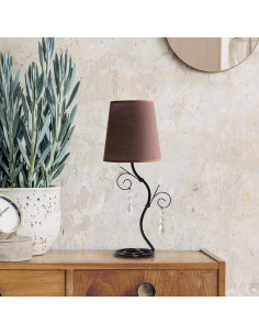 Lámpara de Mesa Simple Designs LT1142-BWN con Cristales 48cm 2