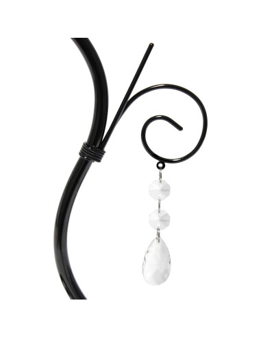 Lámpara de Mesa Simple Designs LT1142-BWN con Cristales 48cm