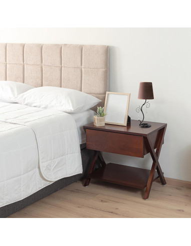 Lámpara de Mesa Simple Designs LT1142-BWN con Cristales 48cm