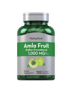 Cápsulas de Amla Piping Rock 1000mg - 120 Píldoras Sin OGM