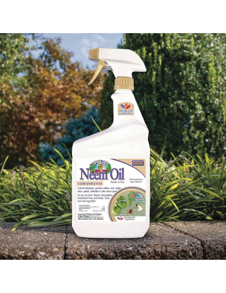 Aceite de Neem Bonide 946 ml - Insecticida y Fungicida Orgánico