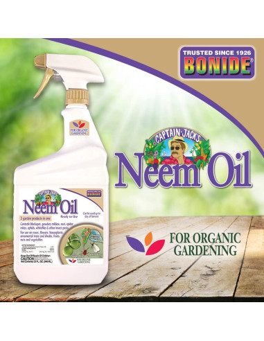 Aceite de Neem Bonide 946 ml - Insecticida y Fungicida Orgánico