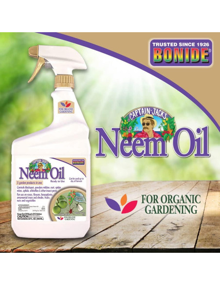 Aceite de Neem Bonide 946 ml - Insecticida y Fungicida Orgánico