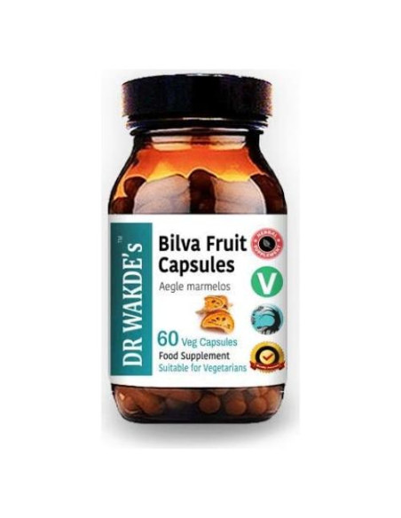 Cápsulas de Fruta Bael DR WAKDE 60 Veganas 100% Herbal