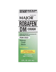Jarabe para la Tos Major Robafen DM 236.6 ml Frambuesa