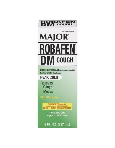 Jarabe para la Tos Major Robafen DM 236.6 ml Frambuesa