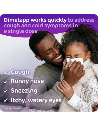 Dimetapp para Niños 236.6 ml - Alivio Resfriado y Tos Sabor Uva