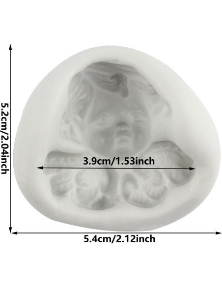 Molde de Silicona Ángel Bebé YANQINMS 8.06x7.29 cm