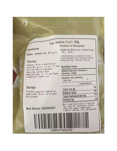 Fruto de Gardenia Seca 250g - Colorante Natural Amarillo 2