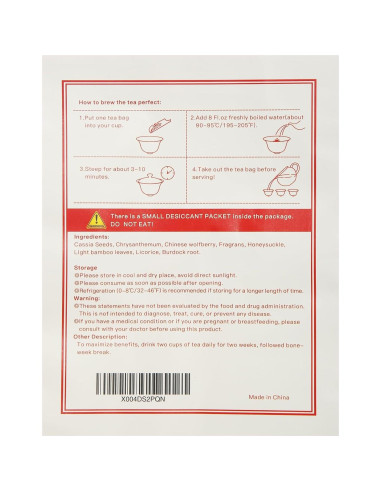 Té Detoxificador de Hígado Loywoqi 160g - 20 Bolsitas Premium