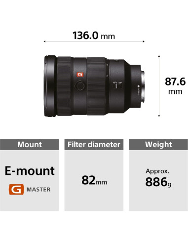 Lente Sony SEL2470GM 24-70mm f/2.8 G Master Full-Frame