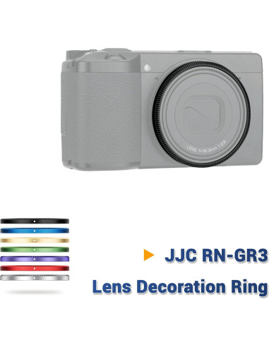 Anillo de Decoración de Lente JJC para Ricoh GR III - Negro