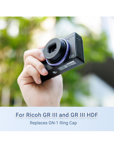 Anillo de Decoración de Lente JJC para Ricoh GR III - Negro