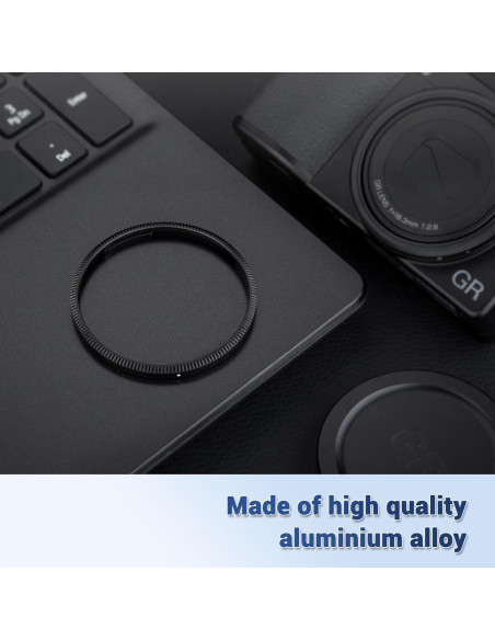 Anillo de Decoración de Lente JJC para Ricoh GR III - Negro