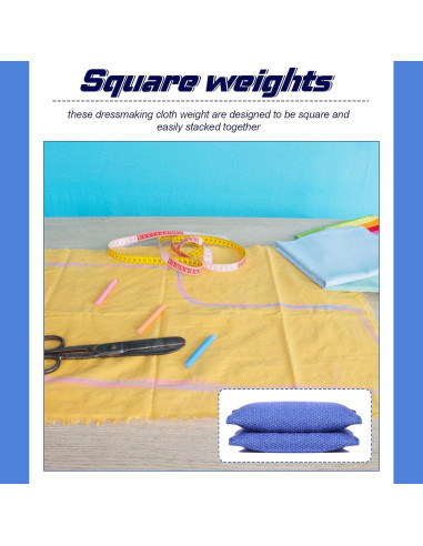 6 Pesas de Patrón Gejoy para Costura y Corte de Tela