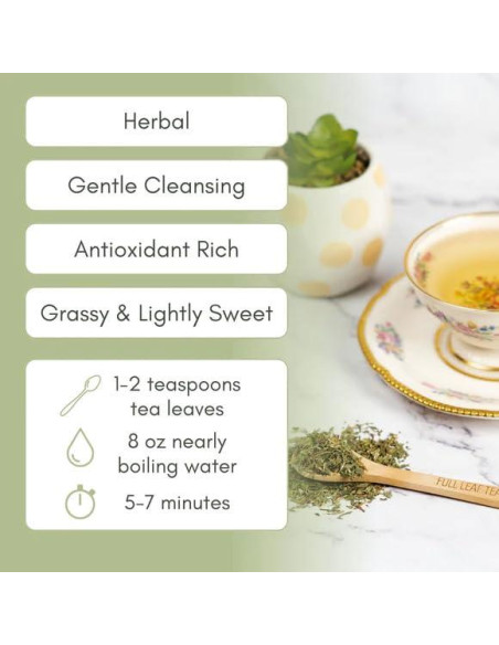 Té de Trébol Rojo Orgánico a Granel 28g - Full Leaf Tea Co.