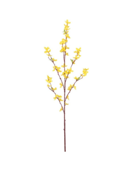Flores Artificiales de Forsitia OUKEYI - 5 Pcs 94 cm Amarillo