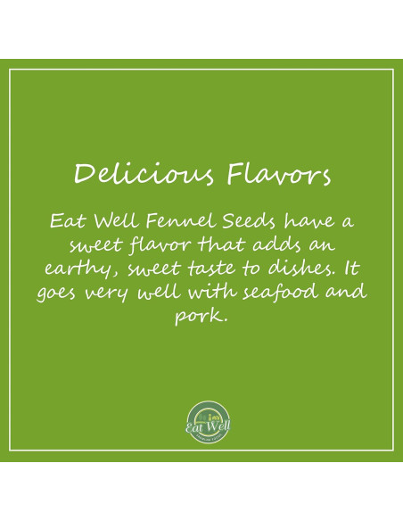 Semillas de Hinojo Eat Well 680 g - 100% Naturales y Frescas