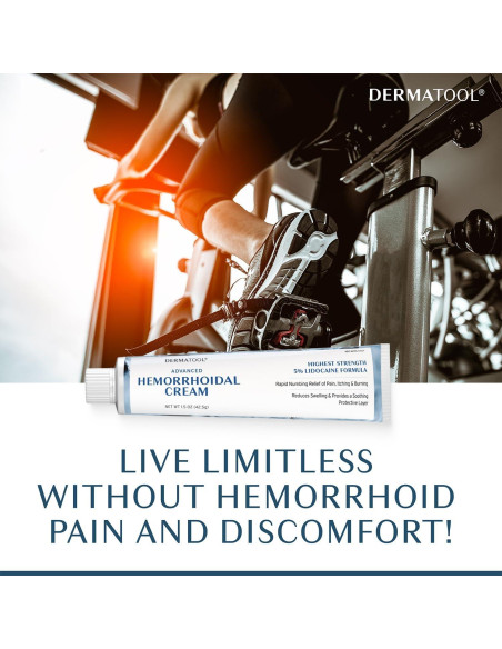 Crema Avanzada para Hemorroides DERMATOOL 5% Lidocaína 42g