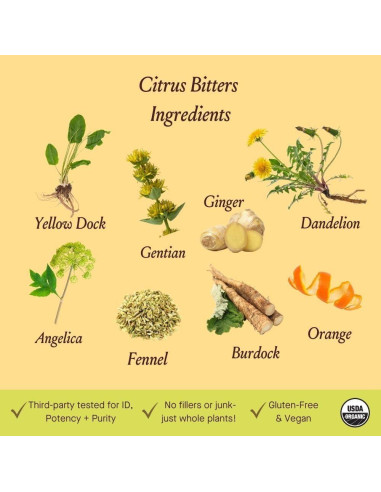Bitters Digestivos Urban Moonshine Cítricos 59 ml Orgánico