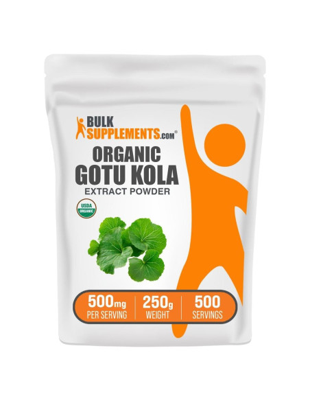 Extracto de Gotu Kola Orgánico en Polvo BulkSupplements 250g
