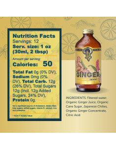 Jarabe de Jengibre Portland Syrups - 355 ml, Sabor Natural 2