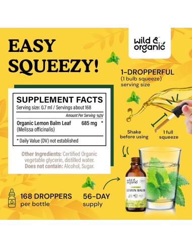 Tintura Orgánica de Garra del Diablo y Melisa 118 ml