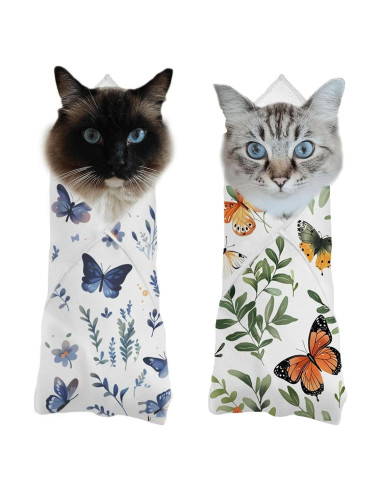 2 Envolturas Autoadhesivas para Gatos Oncpcare 53x53cm Mariposa