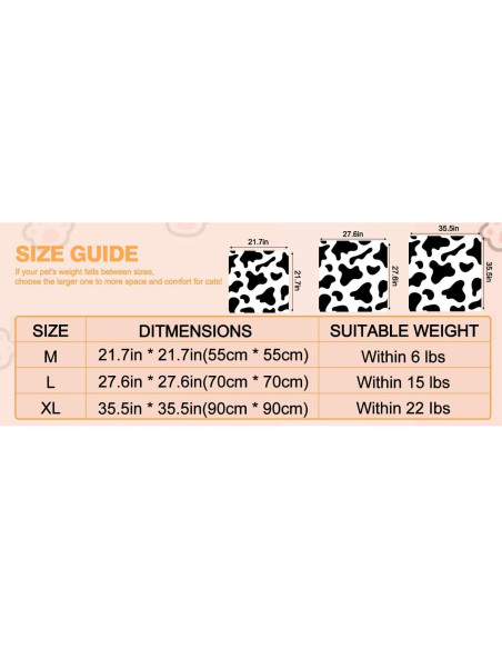 Envoltura Acicalamiento Gatos Chubby Bear XL 90x90cm Vaca