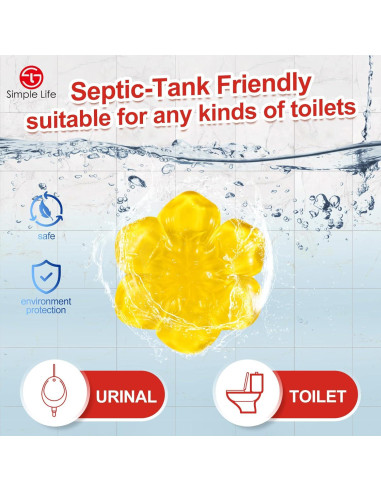 Gel Limpiador de Inodoro Simple Life - 32 Sellos Aroma Floral