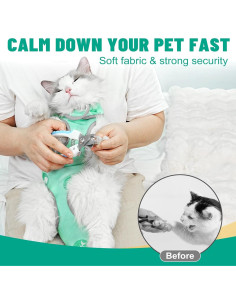 Hamaca Acicalamiento Gatos Supet L 4-8 kg Tela Suave 2