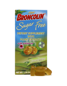 Caramelos Sin Azúcar Broncolin con Eucalipto y Equinácea - 32 Unidades 2