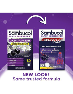 Tabletas disolventes Sambucol para resfriados - 60 unidades 2