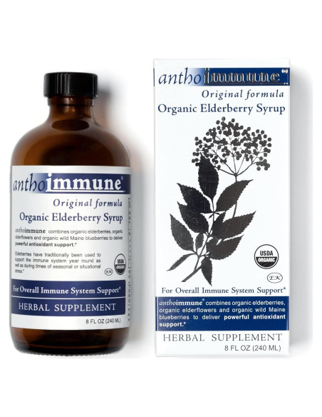 Jarabe de Saúco Orgánico Anthoimmune 236.6 ml - Soporte Inmunológico