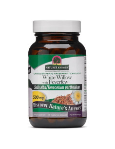 Cápsulas de Sauce Blanco con Feverfew 500mg 60 Unidades - Respuesta de la Naturaleza