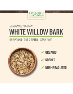 Corteza de Sauce Blanco Orgánica Frontier Co-op 450g 2