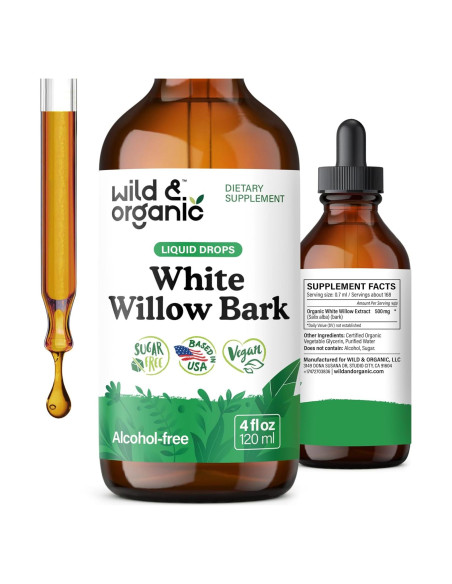Tintura de Corteza de Sauce Blanco Silvestre 118.29 ml - Vegano