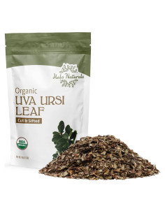 Hoja de Uva Ursi Orgánica Halo Naturals 113g Certificada USDA