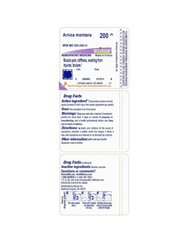 Arnica Montana 200CK Boiron - 80 Pellets Homeopáticos