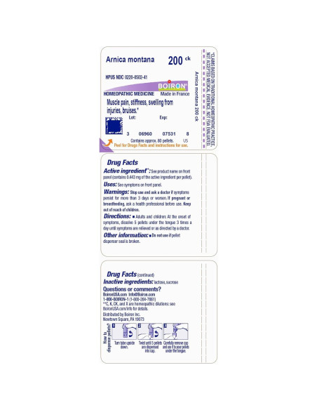 Arnica Montana 200CK Boiron - 80 Pellets Homeopáticos