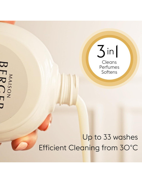 Detergente Lavado de Ropa 3-en-1 Maison Berger 1L - Aroma Hogar Dulce Hogar