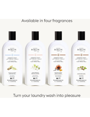 Detergente Lavado de Ropa 3-en-1 Maison Berger 1L - Aroma Hogar Dulce Hogar