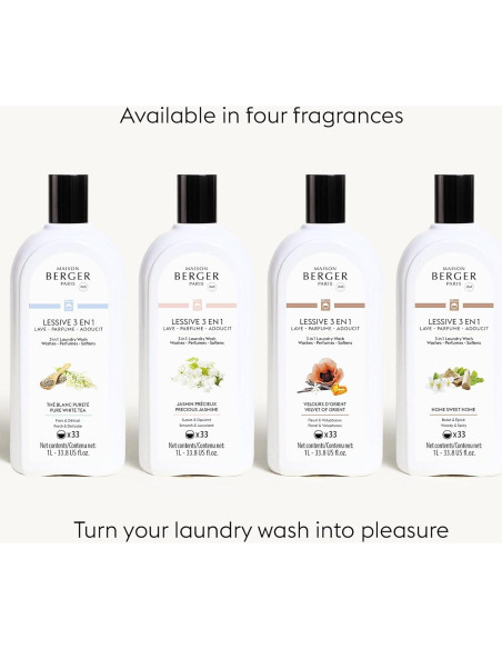 Detergente Lavado de Ropa 3-en-1 Maison Berger 1L - Aroma Hogar Dulce Hogar