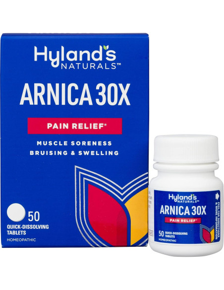 Tabletas de Arnica Montana 30x Hyland - Alivio Natural 50 Unidades