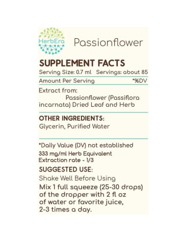 Extracto de hierbas sin alcohol HerbEra 59 ml - Flor de la Pasión