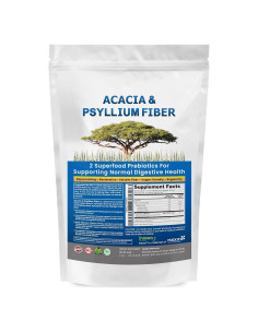 Polvo de Fibra Soluble Orgánica Acacia y Psyllium 0.68 kg